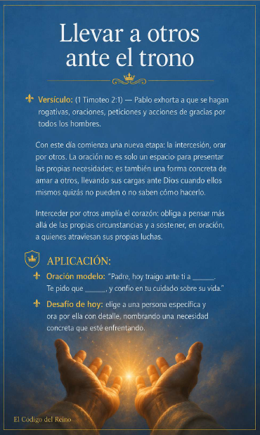 Página interior · Llevar a otros ante el trono